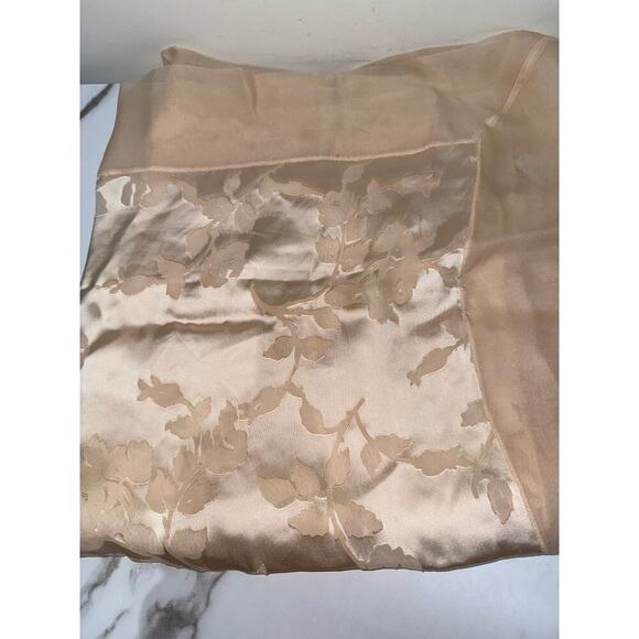Christian Dior Floral Silk Scarf in Champagne - Picture 1 of 5